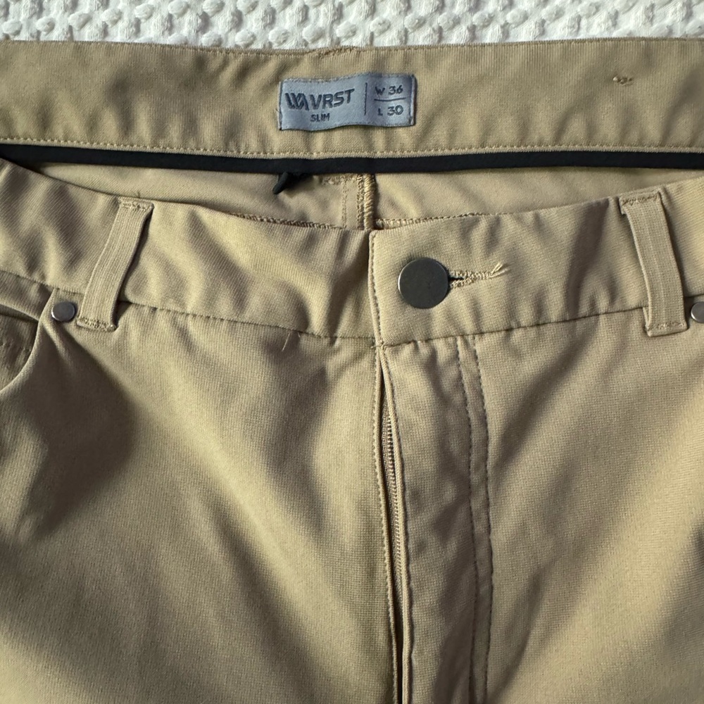Tan Slim Fit Pants